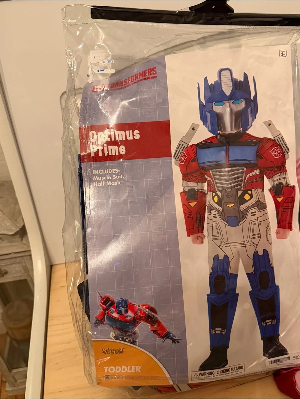 Spirit Toddler Optimus Prime Muscle Suit Costume - Transformers Halloween 3T/4T